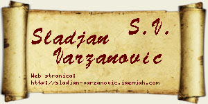 Slađan Varzanović vizit kartica